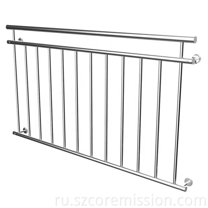 Waterproof French Stainless Steel Balcony Railing